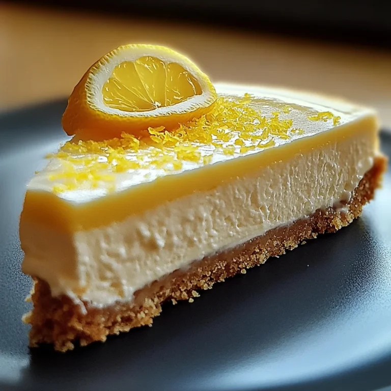 Cheesecake Citron Sans Cuisson
