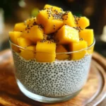 Chia coco mangue petit déj
