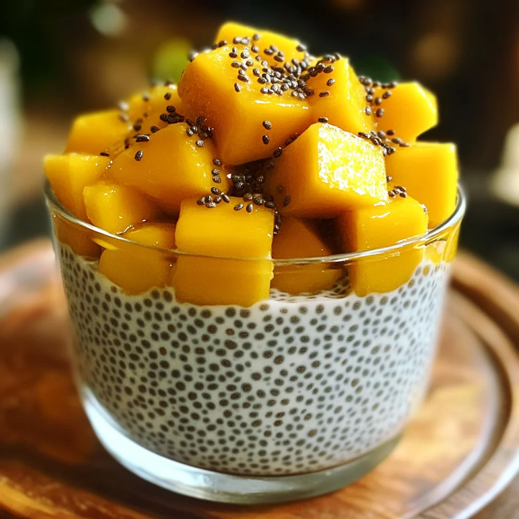 Chia coco mangue petit déj