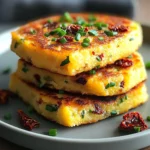 Galettes de Polenta aux Tomates Séchées