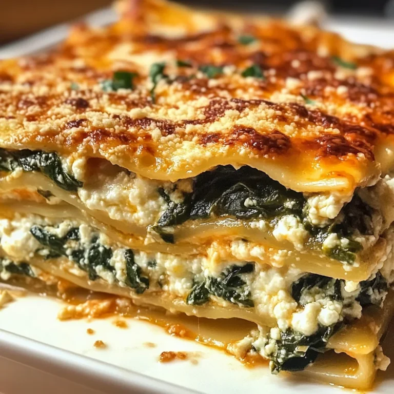 Lasagnes Épinards Ricotta