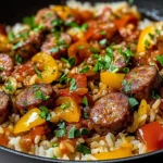 Poêlée Saucisse Riz