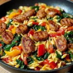Poêlée Saucisse et Orzo