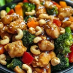 Poulet aux noix de cajou savoureux