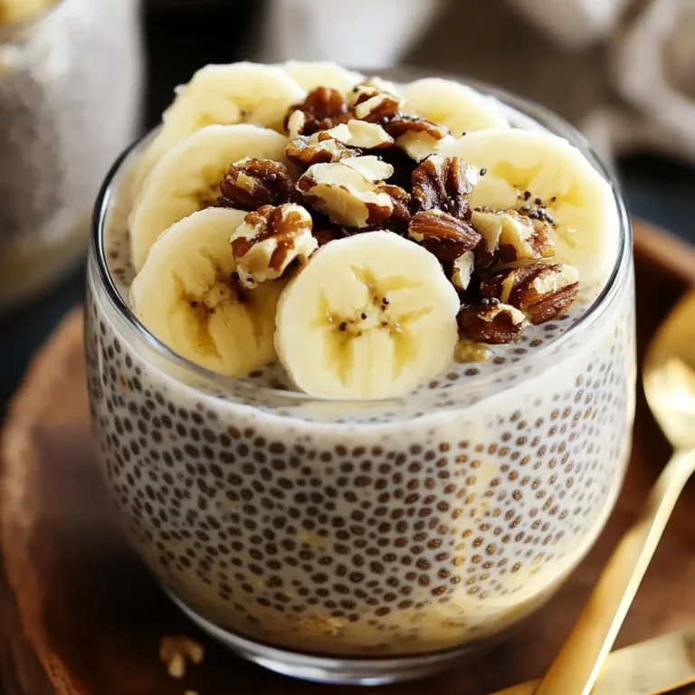 Pudding chia banane healthy