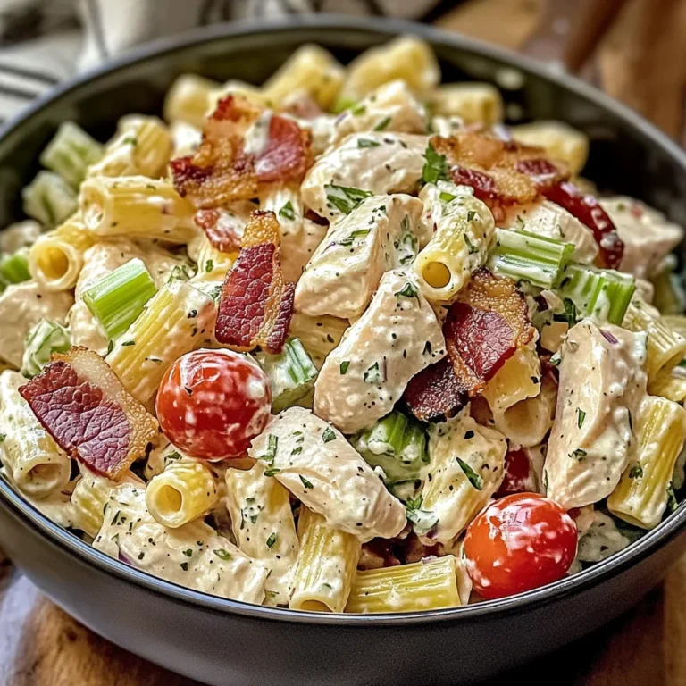 Salade de poulet et pâtes