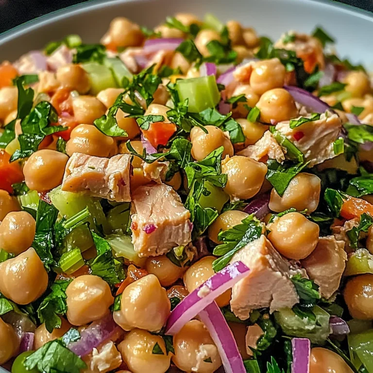 Salade rapide pois chiches thon
