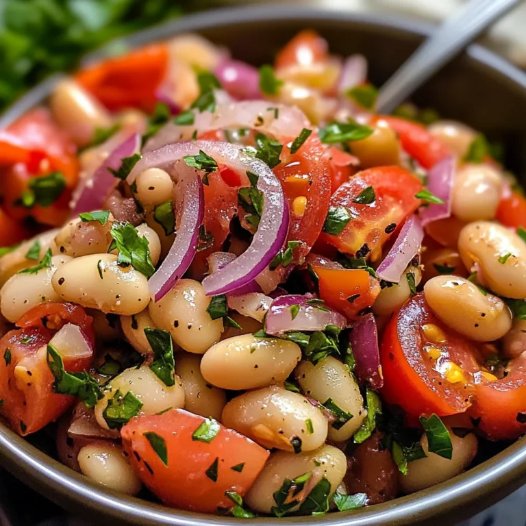 Salade turque haricots blancs