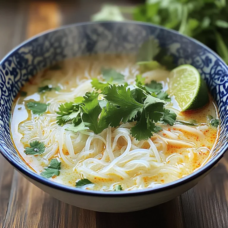 Soupe thaïe légère et parfumée
