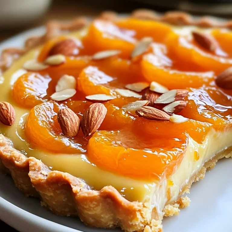 Tarte moelleuse abricots amandes