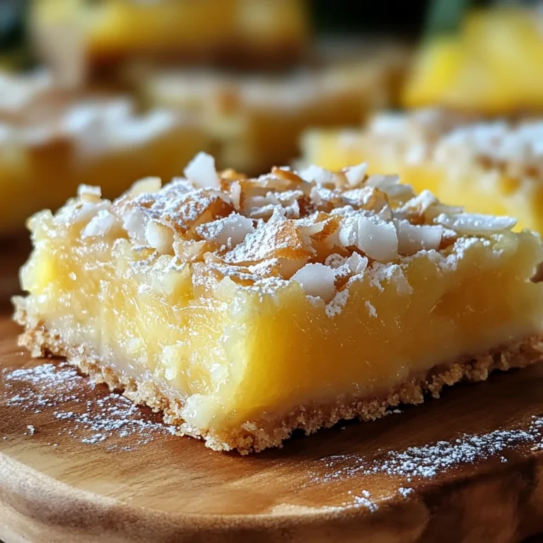 Carrés d'ananas croustillants