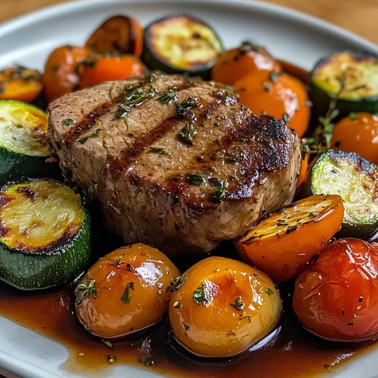 Filet mignon aux petits légumes