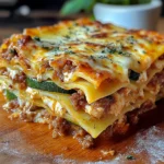 Lasagnes courgettes chair à saucisse