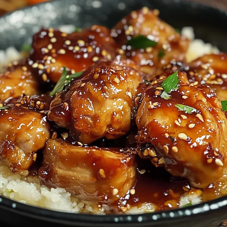 Poulet caramélisé savoureux