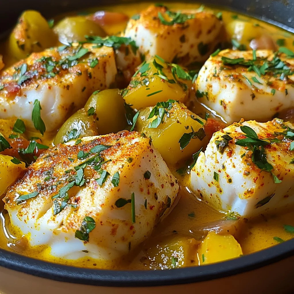 Tajine de lotte au safran