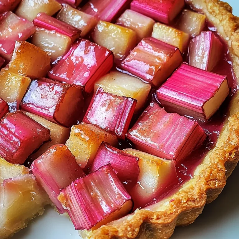 Tarte rhubarbe facile rapide
