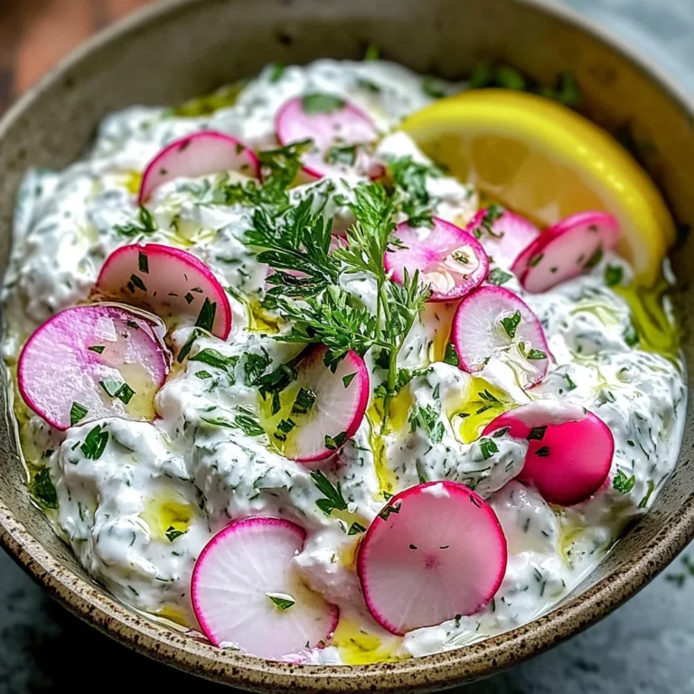 Tzatziki aux radis et herbes