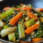 Wok croustillant aux légumes asiatiques